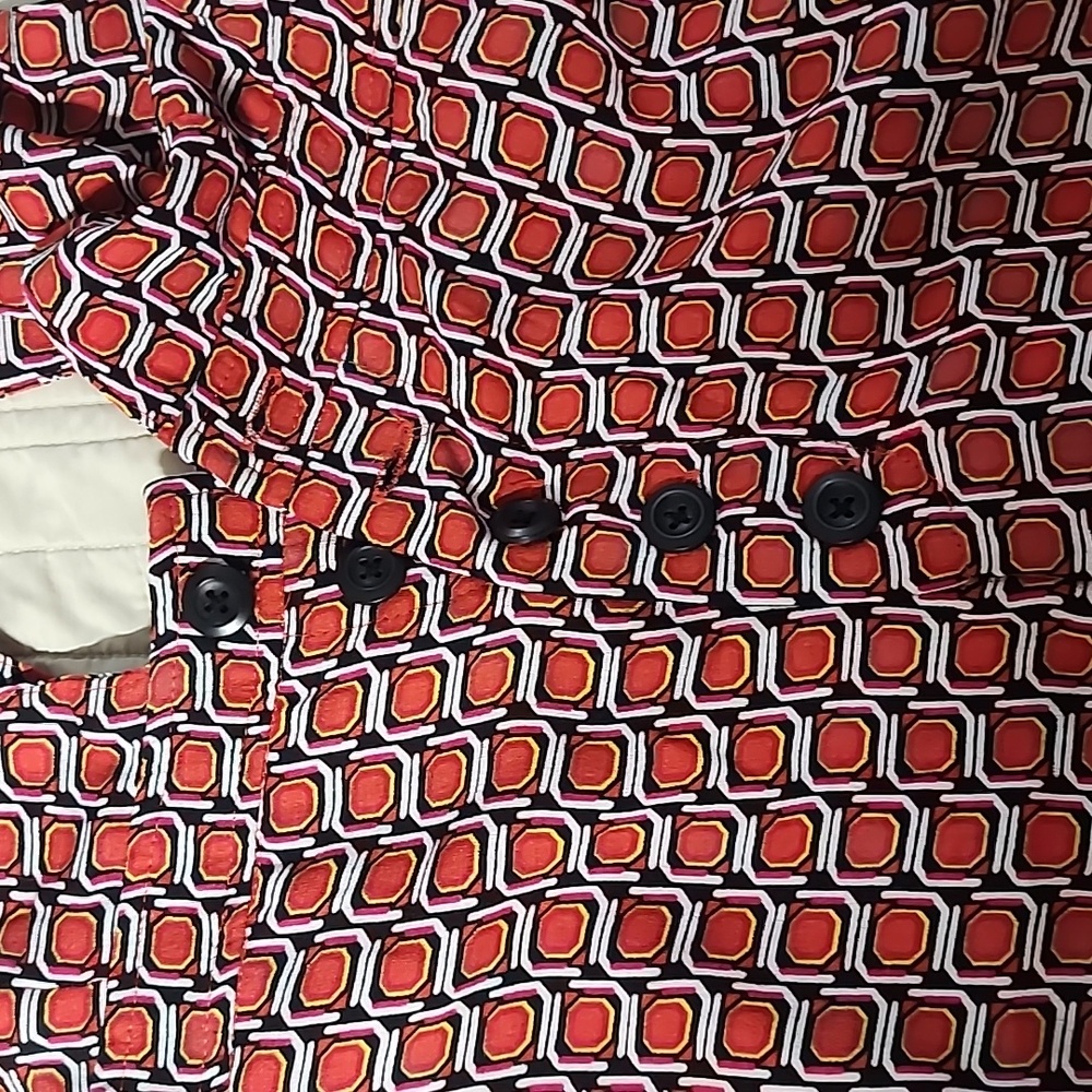 Stylish Red Patterned Jumpsuit - image 7